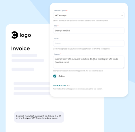 Accountant configuring custom tax settings for client companies